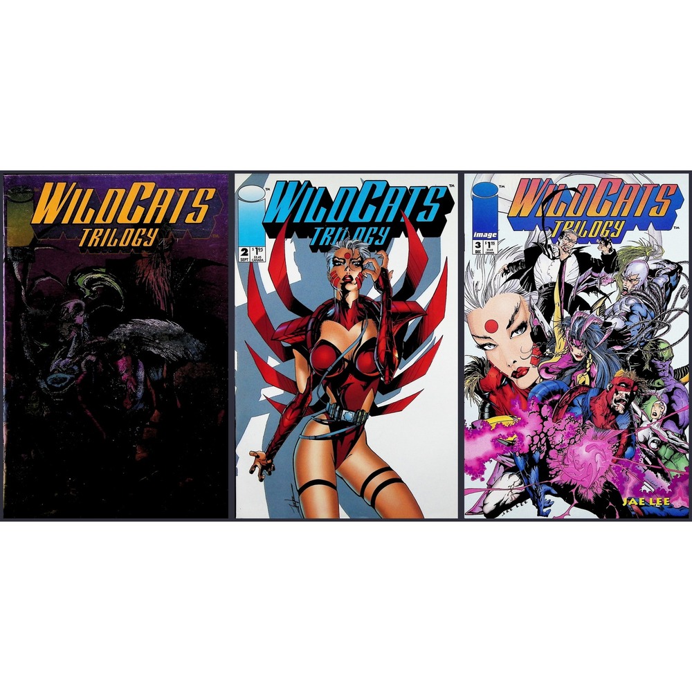 WildC.A.T.S Trilogy #1 - 3 Complete Set Image Comics 1993 Jae Lee‎ Art